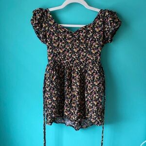 American Eagle small floral romper